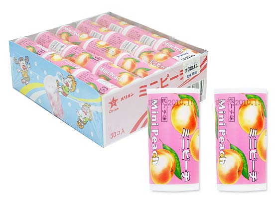 オリオン ミニラムネピーチ （30個入） 駄菓子 まとめ買い 箱買い 箱売り ラムネのお菓子 景品 だがし