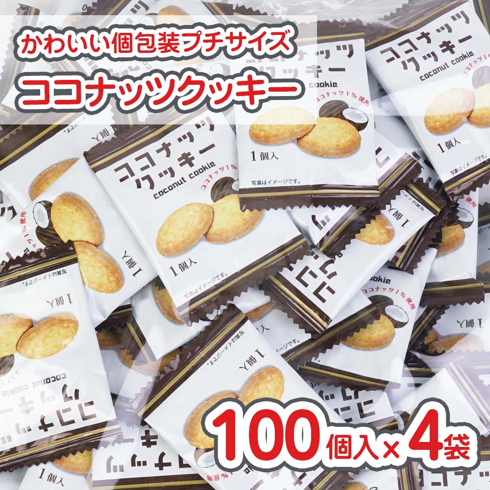 プチ ココナッツクッキー (100個入) 駄菓子 まとめ買い 箱買い ビスケット・クッキー系のお菓子 リアライズ