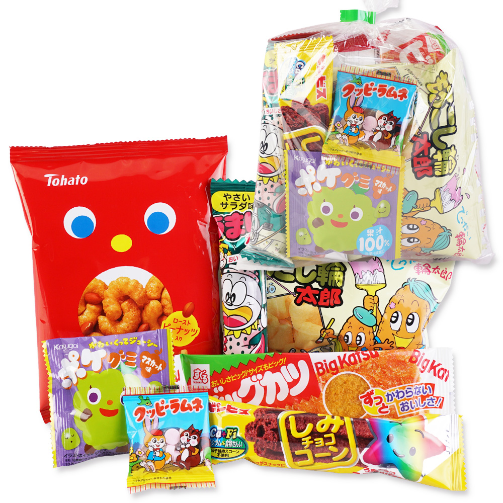 河中堂 250円お菓子詰め合わせ Eセット【 全国、数量関係なく2個口以上でも追加の 送料無料 】 | 駄菓子セット・お菓子の詰め合わせ |  駄菓子の卸・通販 | ２丁目ひみつ基地