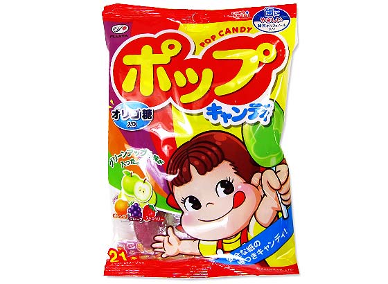 不二家 21本 ポップキャンディ バラ売り お菓子のバラ売り キャンディ系のお菓子 駄菓子の卸 通販 ２丁目ひみつ基地