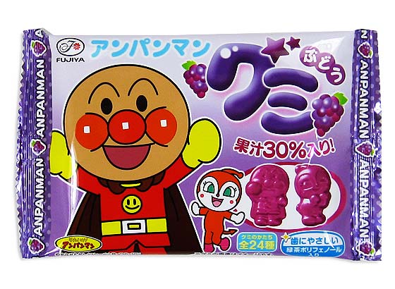 不二家 人気のキャラクター アンパンマングミ ぶどう味 入 お菓子のまとめ買い あめ系の駄菓子 駄菓子の卸 通販 ２丁目ひみつ基地