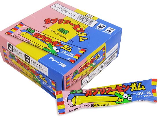 明チュウ 3色ガブリフーセンガム （20個入） 【駄菓子の