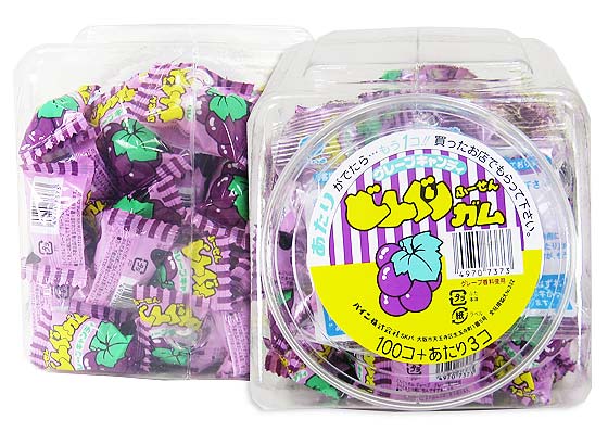 パイン どんぐりガム グレープ 100個プラス当たり3個 駄菓子のまとめ買い ガム系の駄菓子 駄菓子の卸 通販 ２丁目ひみつ基地