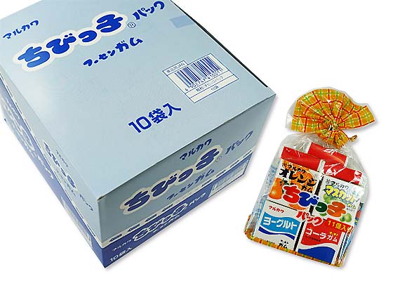 マルカワ ちびっ子パック フーセンガム (10袋入り) 【駄菓子の