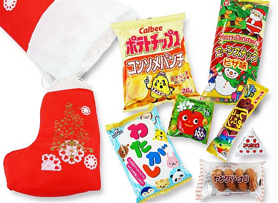 38cmクリスマス限定セット クリスマスブーツ型 お菓子詰め合わせ