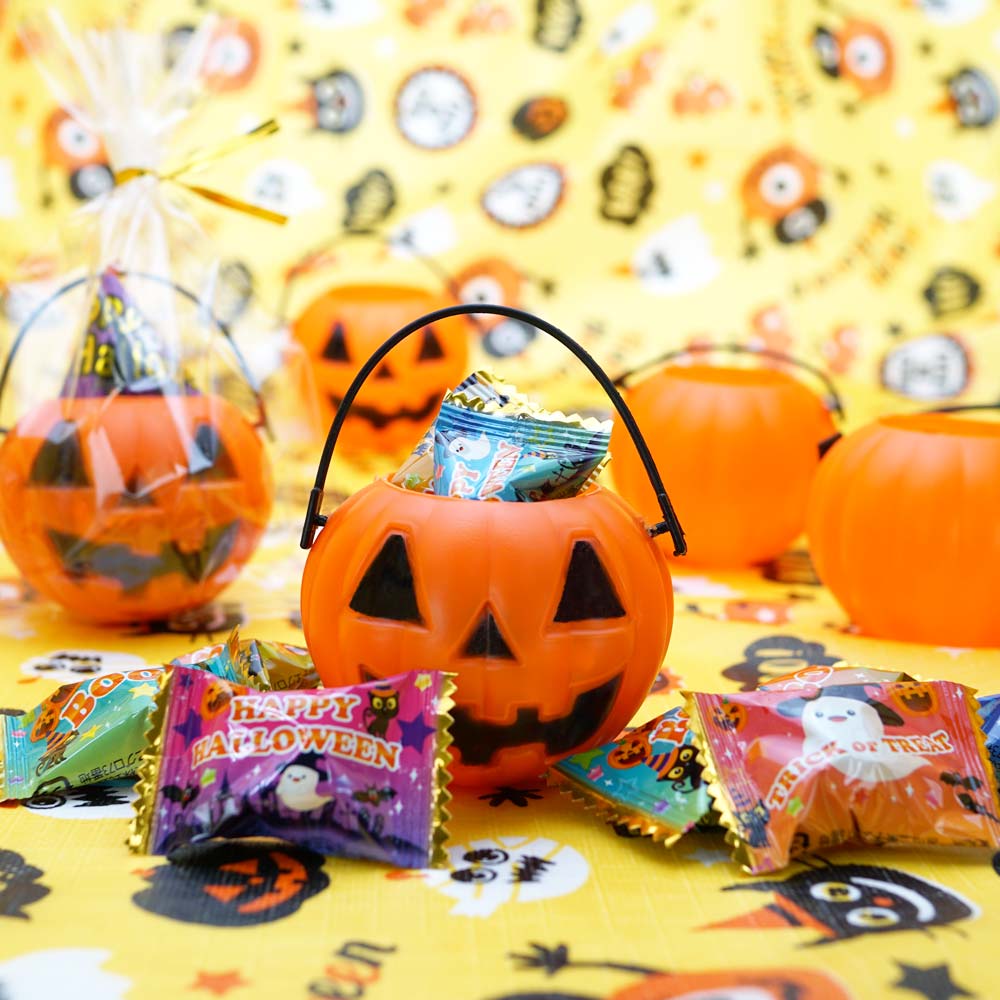 ハロウィン 限定 かぼちゃの お菓子 詰め合わせ 1個売 ハロウィン限定の駄菓子 お菓子詰め合わせ 駄菓子の卸 通販 ２丁目ひみつ基地