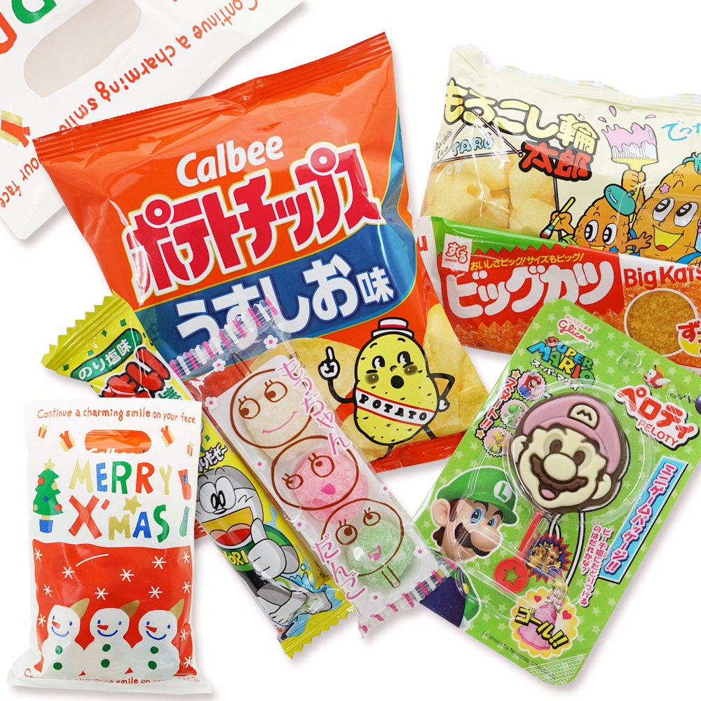 【 クリスマスお菓子の詰め合わせ 】 27cmクリスマス限定セット 持ち手付 スノーマン  お菓子の詰め合わせセットA 【 全国、数量関係なく2個口以上でも追加の 送料無料 】