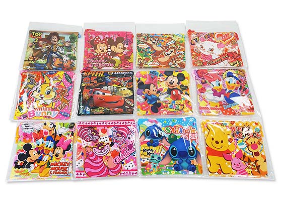 ディズニー カラフル巾着(25枚入) 【景品玩具まとめ買い・新入学・卒園 